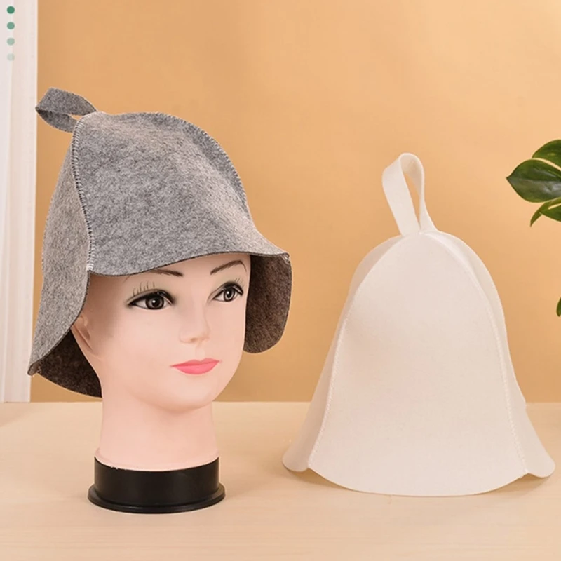 Set Da Sauna In Feltro Lana Cappello Russo Imbottito Cuffia Da Doccia Traspirante Uomo Donna Cappelli