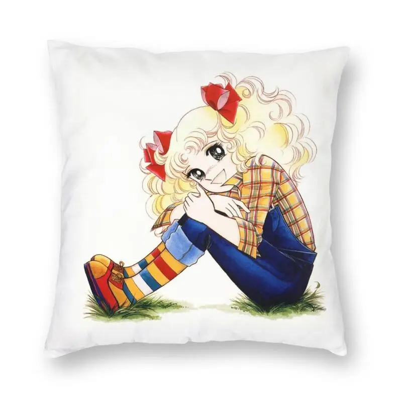 

Candy Candy Anime Cushion Cover Two Side 3D Printing Cute Girl Floor Pillow Case for Sofa Fashion Pillowcase Home Decoration