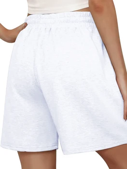 Women s High Waist Yoga Shorts Quick Dry Compression Workout Shorts with Pockets Breathable Running Shorts for Women Gym 2