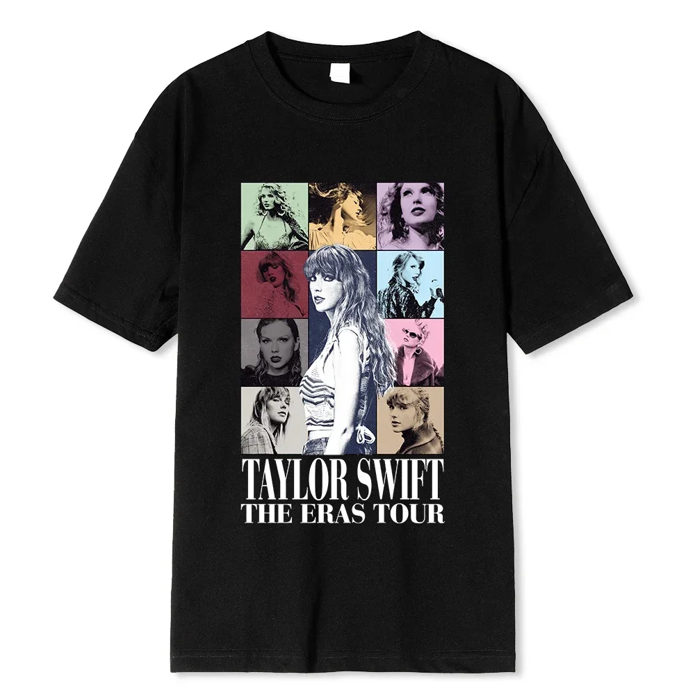 

[TEW] Taylor Printed Cotton Women's T-Shirt Gift for Fans Music Concert Short Sleeve Swift Streetwear T-Shirt