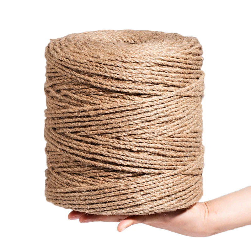 Jute Rope Natural Vintage Jute Rope String 1/2/3/4/5/6/8/10mm DIY Jute Cord Twine Ribbon Crafts Sewing Handwork Gift Wrap Home Decoration