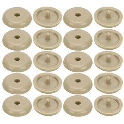Car Safety Seat Belt Stopper Buckle - Anti - Slip Plastic Spacing Limit Stop Button (5 or 10 Pack) (Beige 10pcs)