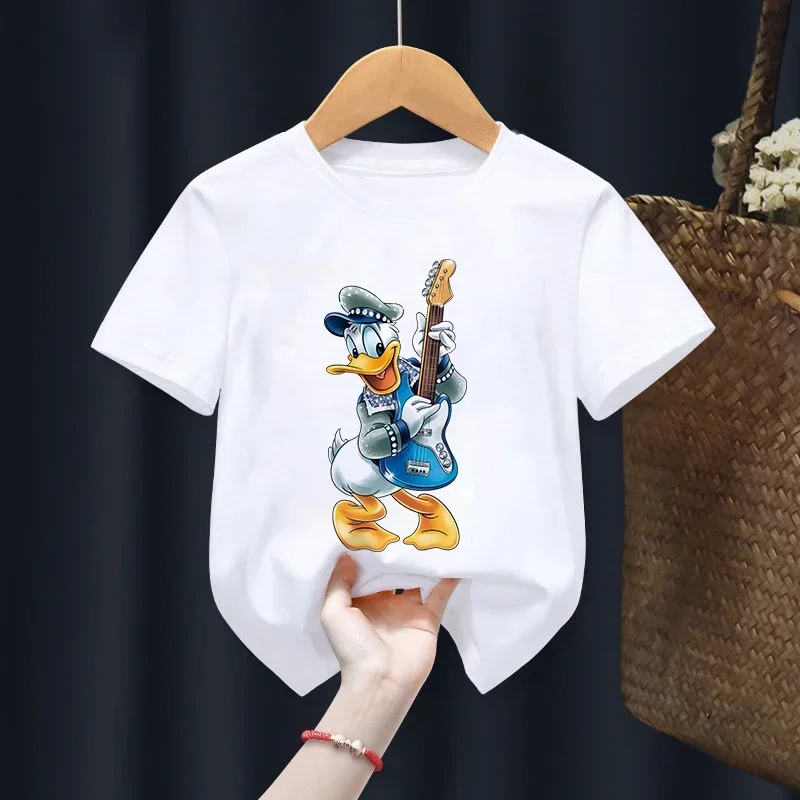 

New Minnie Children T-shirt Mickey Mouse Kawaii Disney T Shirt Anime Cartoons Casual Clothes Kid Girl Boy Short Sleeve Tops Tees