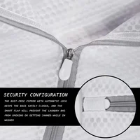 White Durable Honeycomb Mesh Laundry Bags for Delicates Net Fabric Durable and Reusable Delicate Wash Bag Organize Bag 2