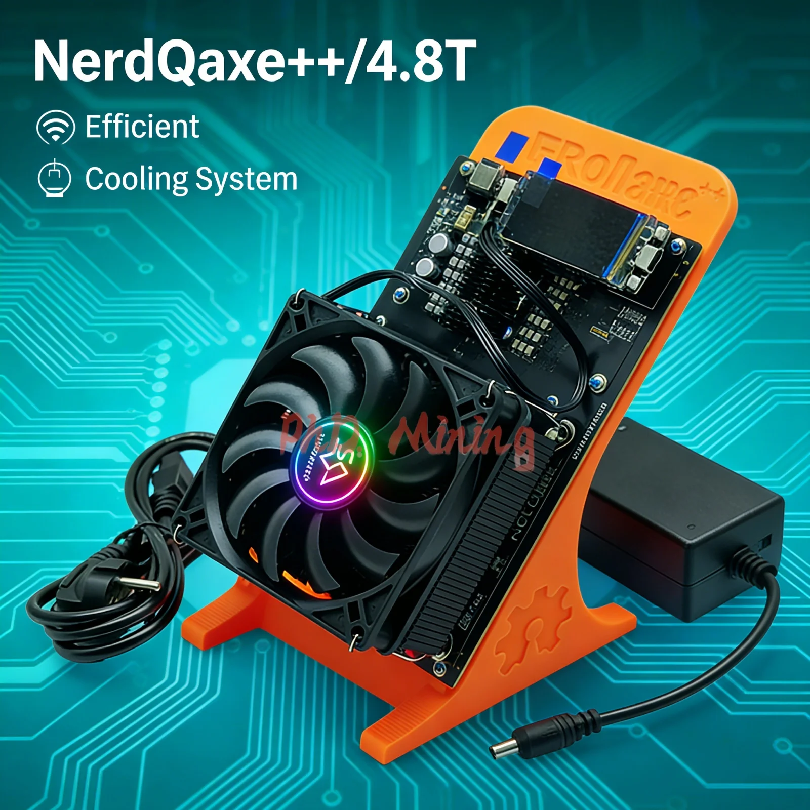 NERDQAXE++ 4.8Th Bitcoin Mining Machine SOLO MINER Plug-and-Play WiFi,  Energy-Efficient Asic BM1370 Miner From AntminerS21 Pro - AliExpress