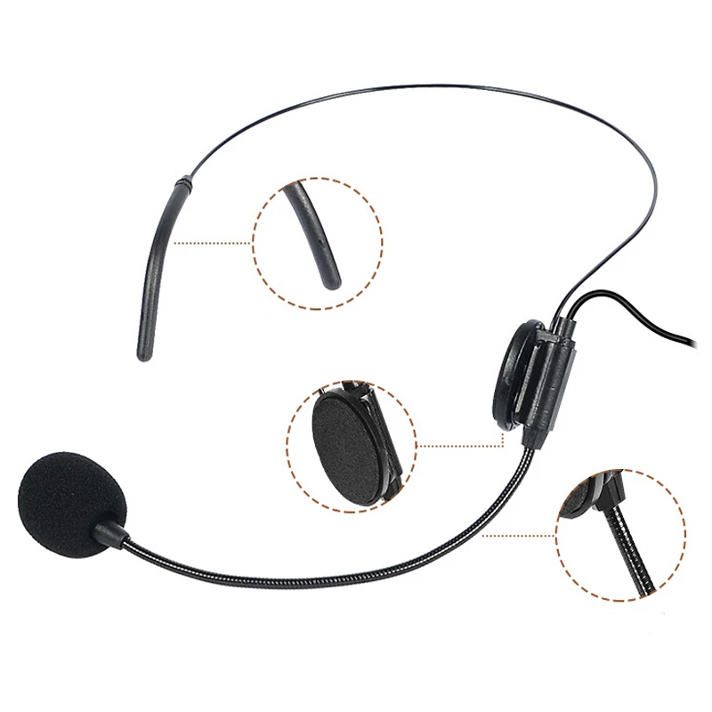 듀얼 이어 헤드 헤드셋 마이크, 무지향성 콘덴서 헤드웨어 마이크, 슈어 젠하이저 AKG MiPro Samson 무선 시스템용