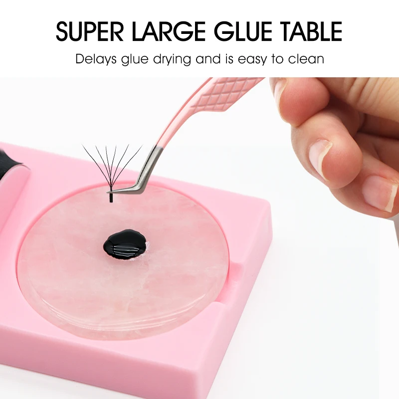 NATUHANA Reusable Eyelash Extension Holder and Glue Holder Plastic Assistor Platform For Eyelash Grafting