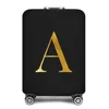 Travel Bag Protector Cover Accessory Bag Elastic Bag Luggage Cover 26 English Letter Printed for 18-28 Inch Suitcase Dust Cover 5