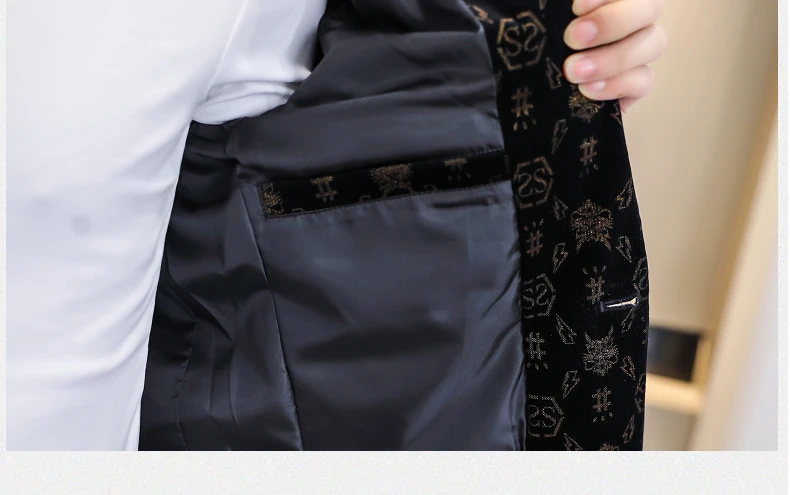 Men's Corduroy Blazer Back View