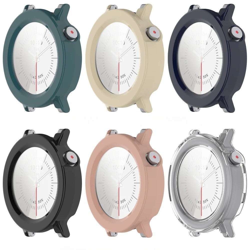 Premium Tempered Glass Screen Protector with Hard Bumper Cover for Watches - Anti-Scratch Protective Shell