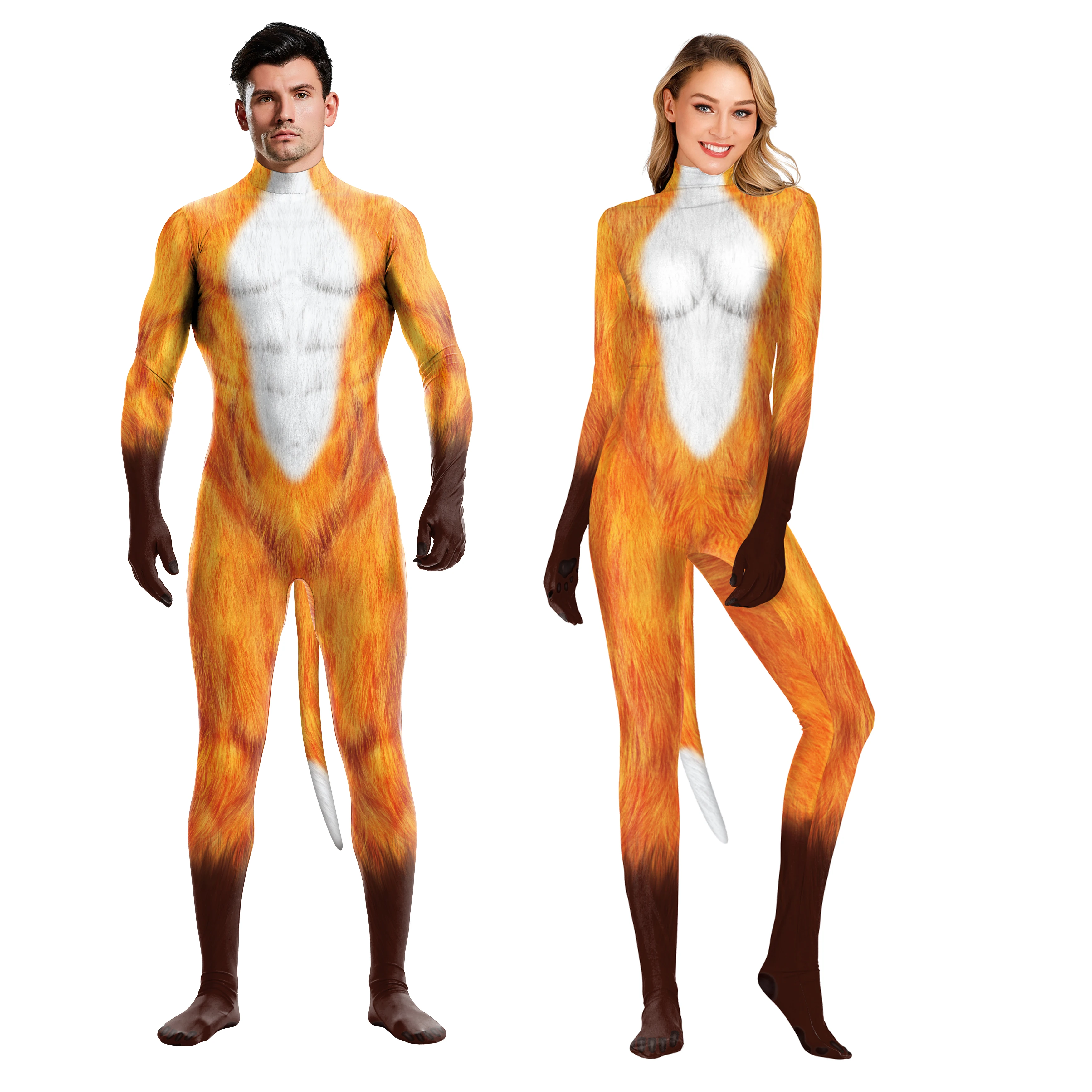 Halloween Cosplay Costumes Animal Catsuits Adult Unisex