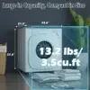 Stainless Steel Clothes Dryer with Touch Panel 2 Modes 4 Drying Programs and Adjustable Exhaust Vent 13.2 LBS Front Load Tumble 4