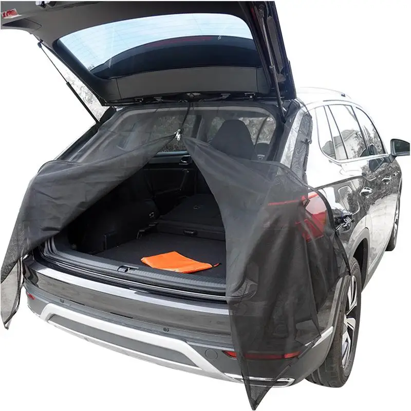 

Magnetic Mount Car Tailgate Mosquito Net Car Sunshade Screen Net Trunk Ventilation Mesh For SUV MPV Prevent Mosquitoes Bugs UV