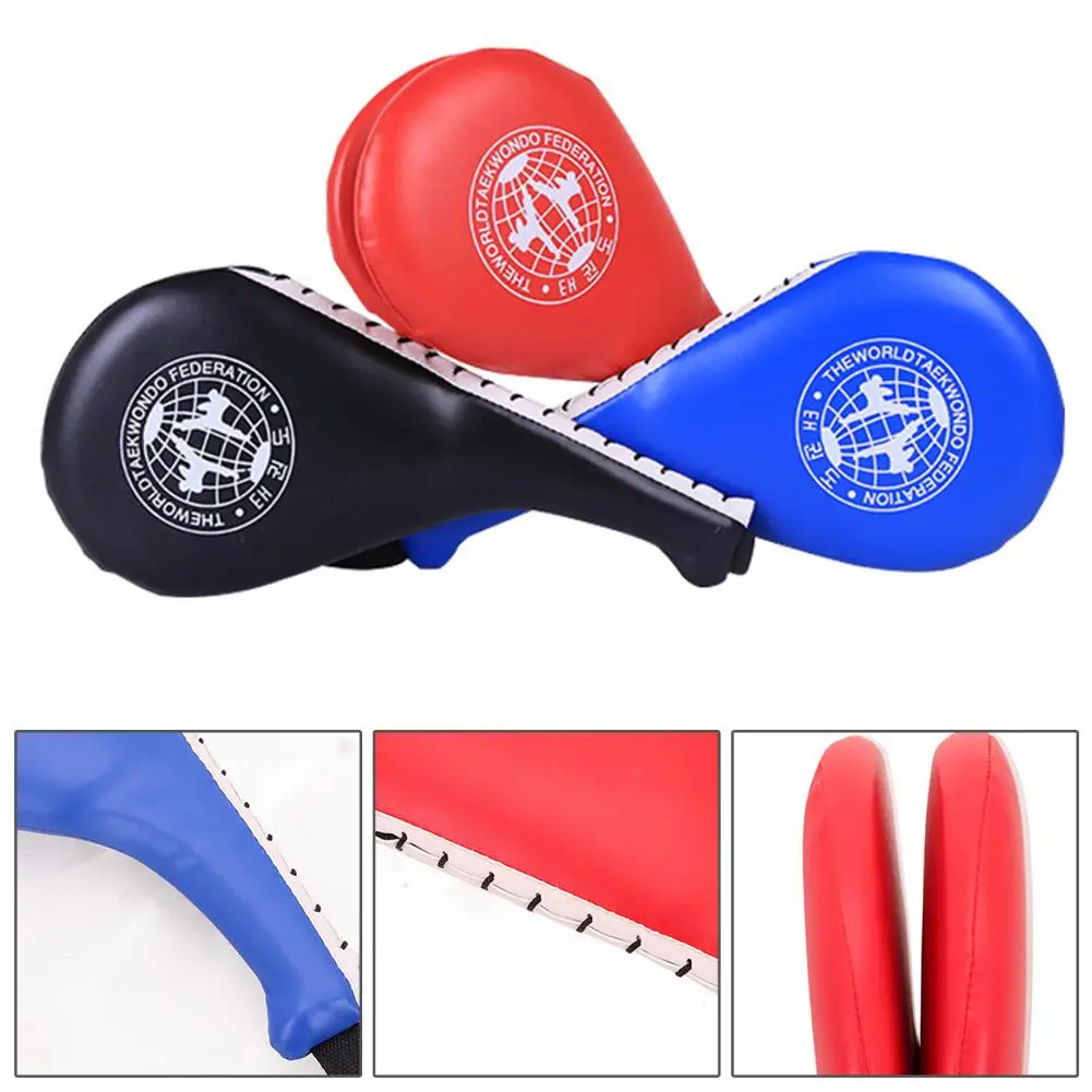 Boxing Target Ergonomic Kick Resistant Kick Pad Target Shock-Absorbing Faux Leather Taekwondo Foot Loud