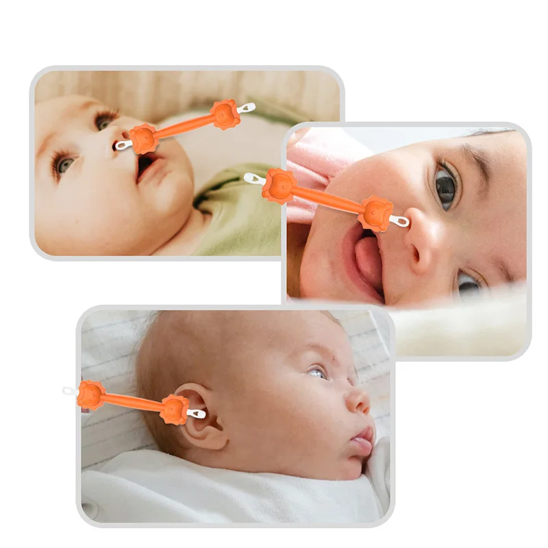 Ear Wax Pickers Baby Cleaner Spoon Double-headed Soft Wax Curette Nose Cleaner Silicone