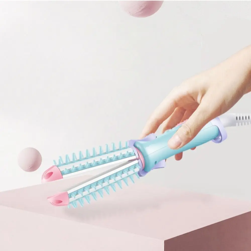 

Hairdressing Electric Hair Straightener Comb Heating Temperature Straightening Hair Straightener Brush Auto-rotating Friendly