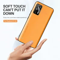 Realme-GT 5G Case Plain Skin Leather Protect Shell On For Realme Realmi GT G T Neo GTNeo RealmeGT 5G TPU Bumper Shockproof Coque 1