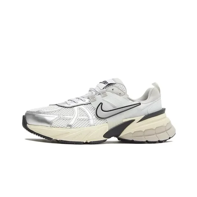 Nike V2K Run Runtekk 'Summit White Metallic Silver' Original Men Women Running Shoes Breathable Unisex Sneakers FD0736-100