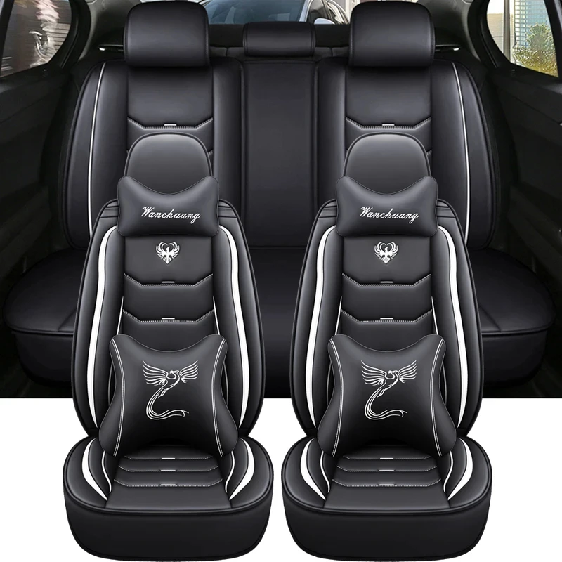

Universal Leather Car Seat Cover For Maserati All Models GranTurismo Ghibli Levante Quattroporte Car Accessories Car-Protector