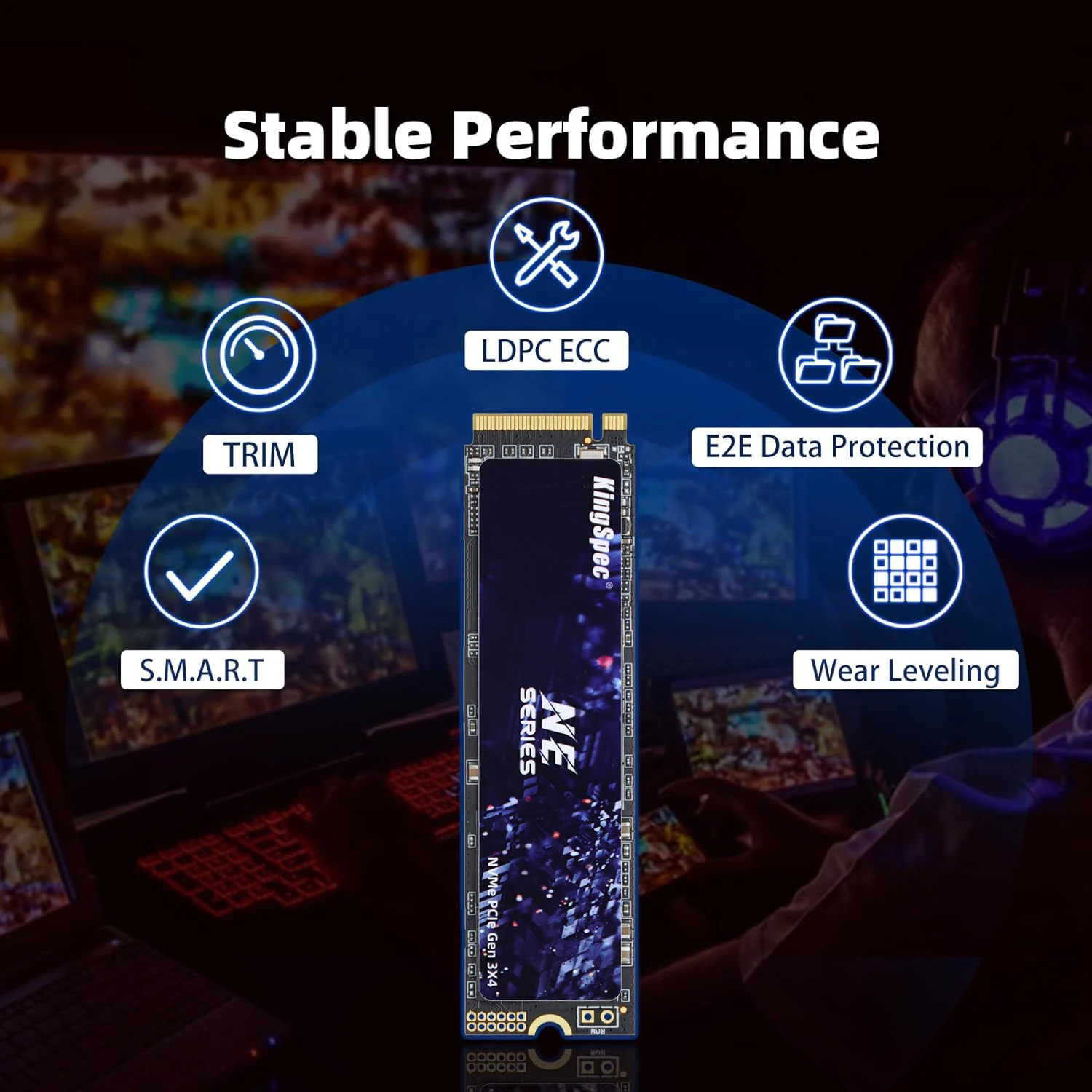 GamerKing SSD M.2 2280 512GB SATA III: Unità A Stato Solido Interna Per PC/Laptop - Prestazioni E Affidabilità - 4