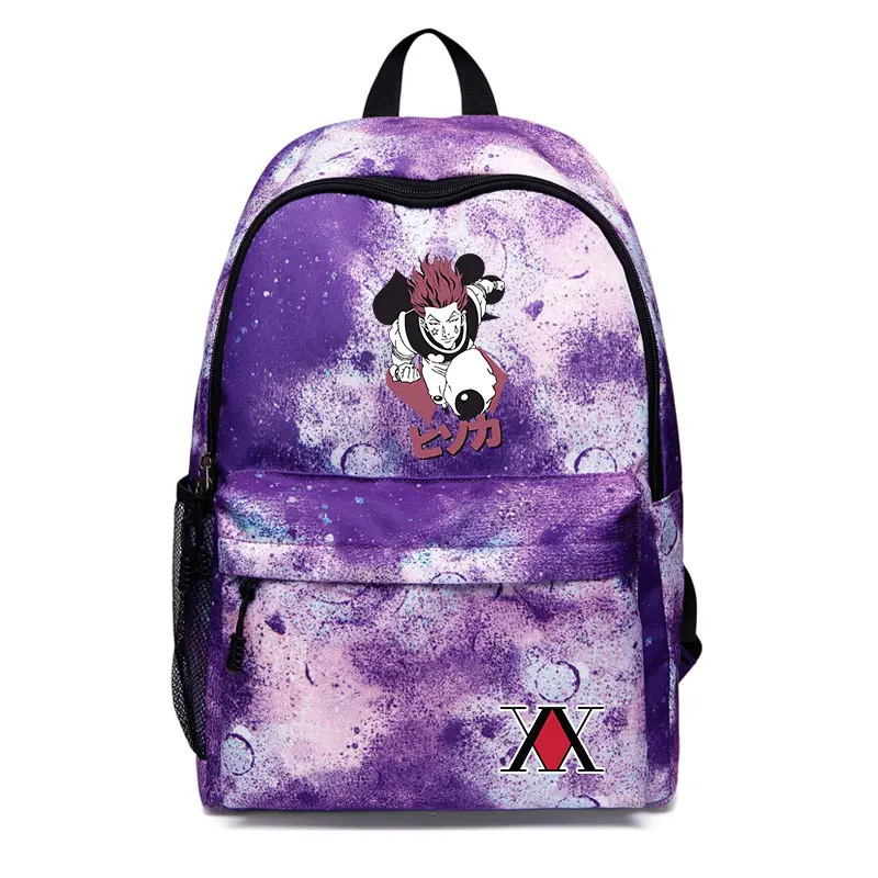

Boys/Girls USB Backpack Bag Anime Hunter X Hunter Killua Printed Star Night Student Schoolbags Outdoor Sport Teens Bookbags