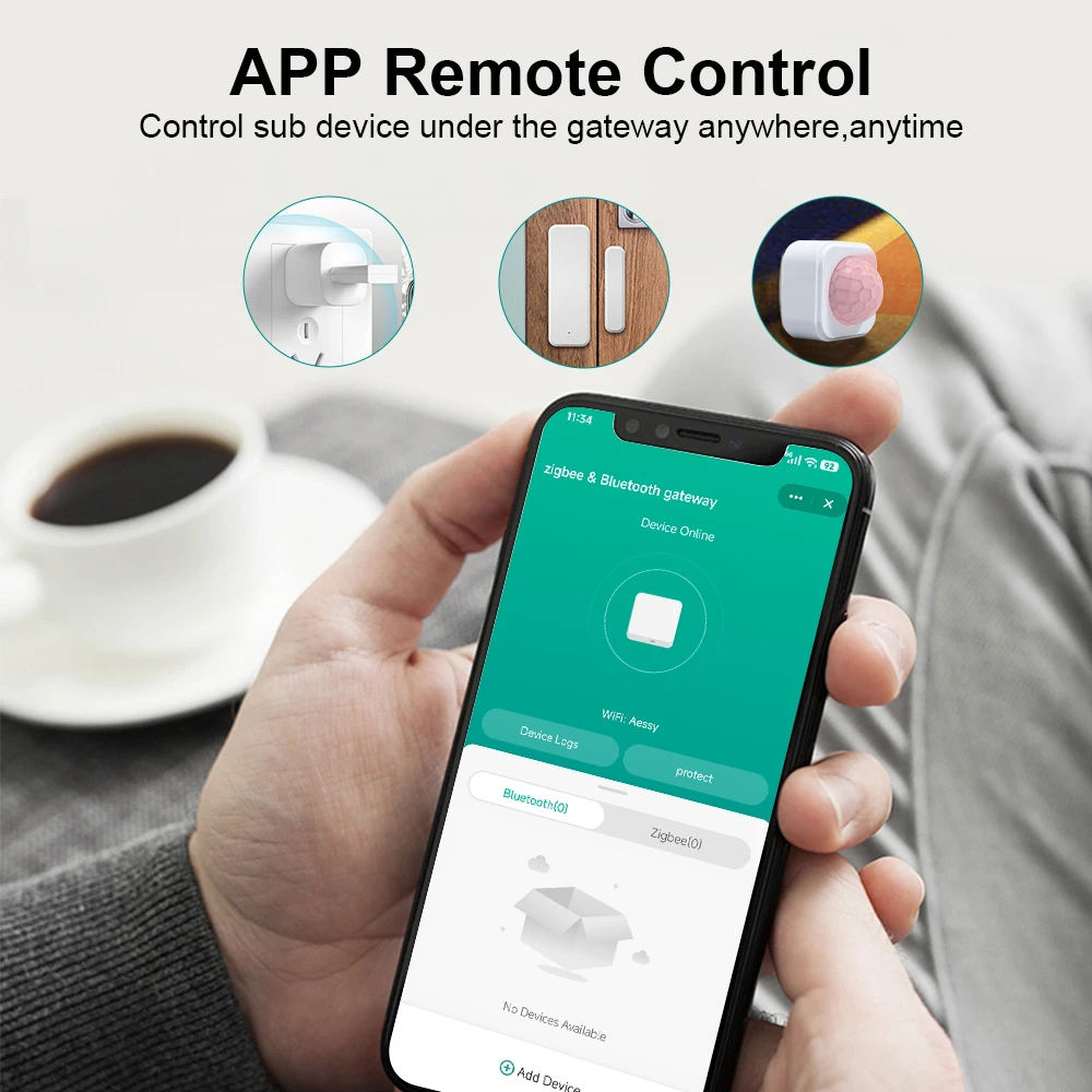 Tuya/eWeLink Zigbee 3.0 게이트웨이 스마트 허브 무선 브리지 미니 사이즈 블루투스 멀티 모드 제어 센터 지원 Alexa Google 홈