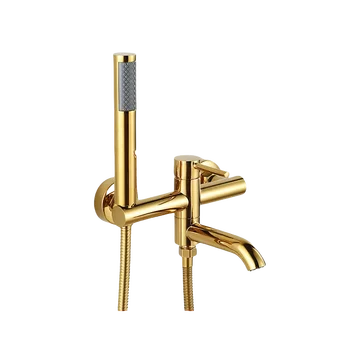 ก๊อกอ่างอาบน้ํา 90 °   Rotatable Bath Tap วาล์วผสมน้ําร้อนและน้ําเย็นอ่างผสมแตะเดี่ยวทองเหลืองห้องน้ํา Tub Filler 1