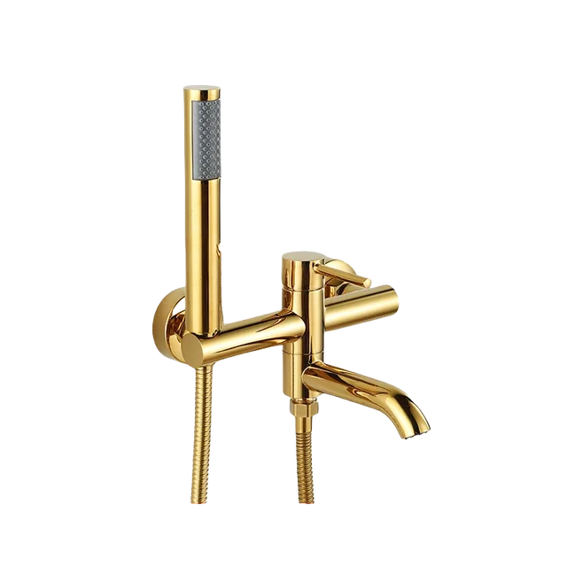 ก๊อกอ่างอาบน้ํา 90 °   Rotatable Bath Tap วาล์วผสมน้ําร้อนและน้ําเย็นอ่างผสมแตะเดี่ยวทองเหลืองห้องน้ํา Tub Filler 1