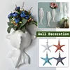 Nautical Style Home Wall Hanging Decoration Resin Starfish Background Decor Pendant Modern Creative Wall Ceramic Goldfish Vase 4