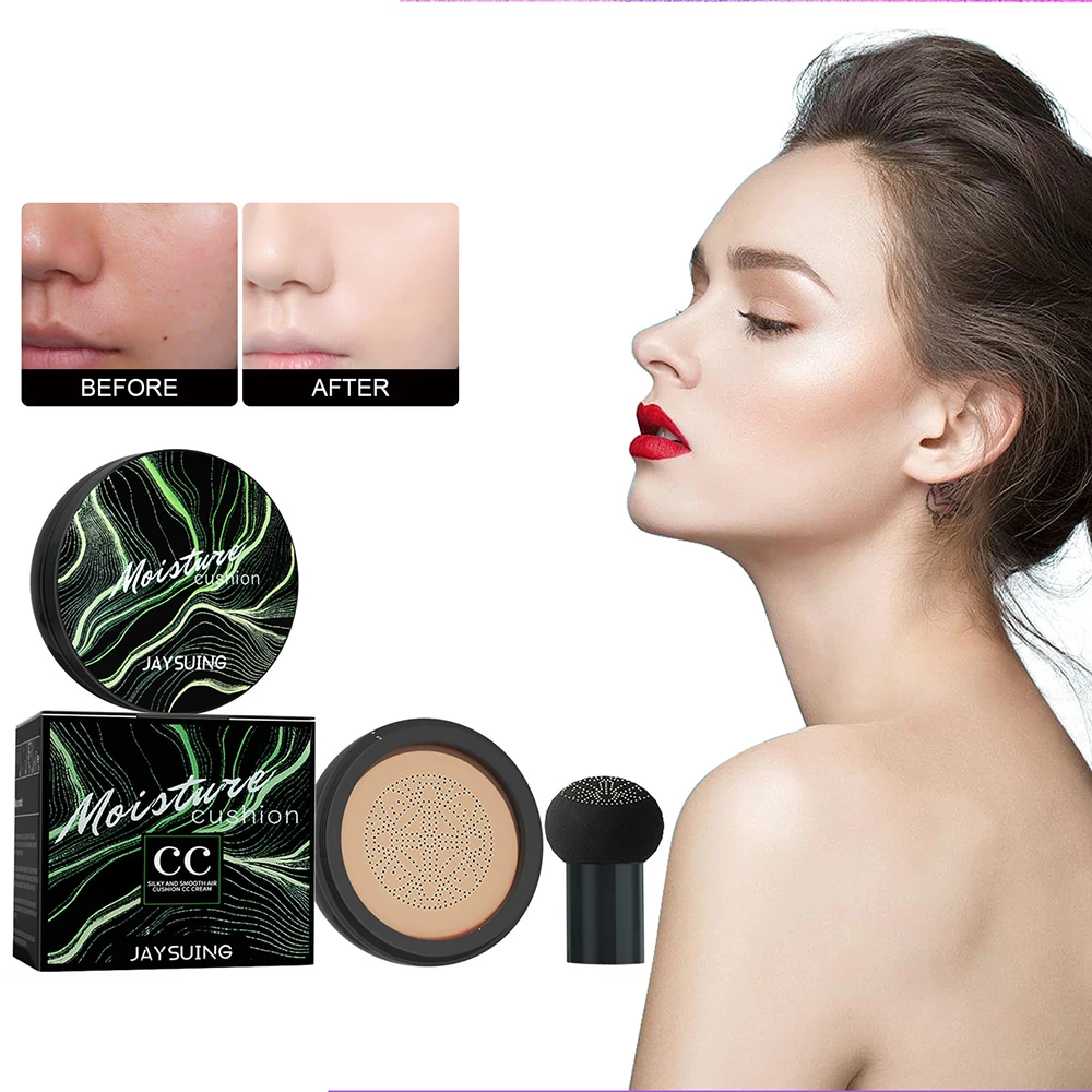 

Mushroom Shape Moisture Cushion CC Cream Natural Foundation Concealer Whitening Oil-control Makeup Cosmetics BB Cream Makeup