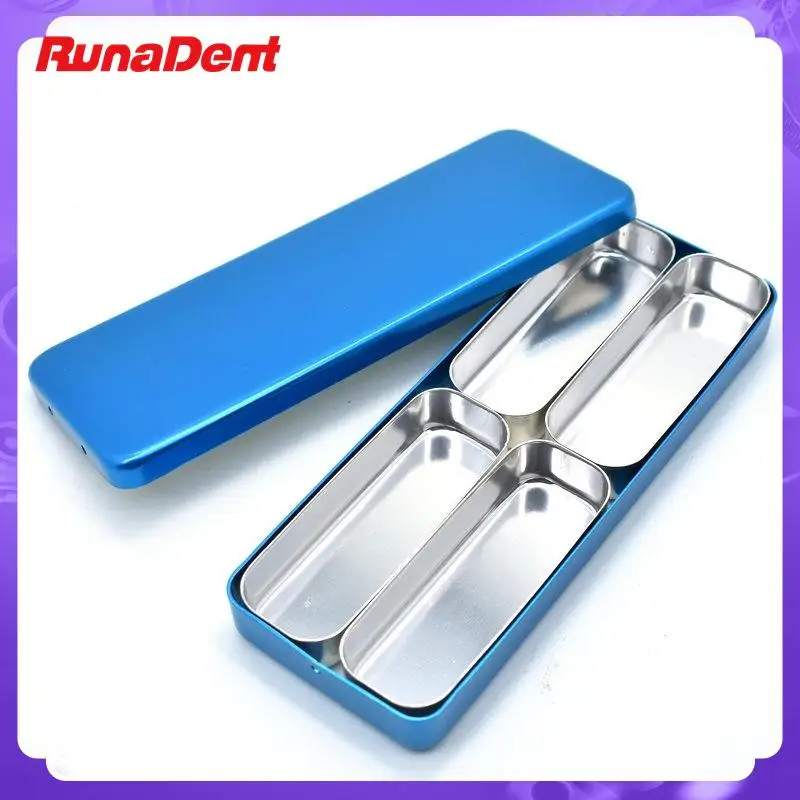 Dental Placement Box Dental Cleaner Bit Sterilizer Metal Case Endo Files Holder Box Autoclave Sterilizer Case Tool