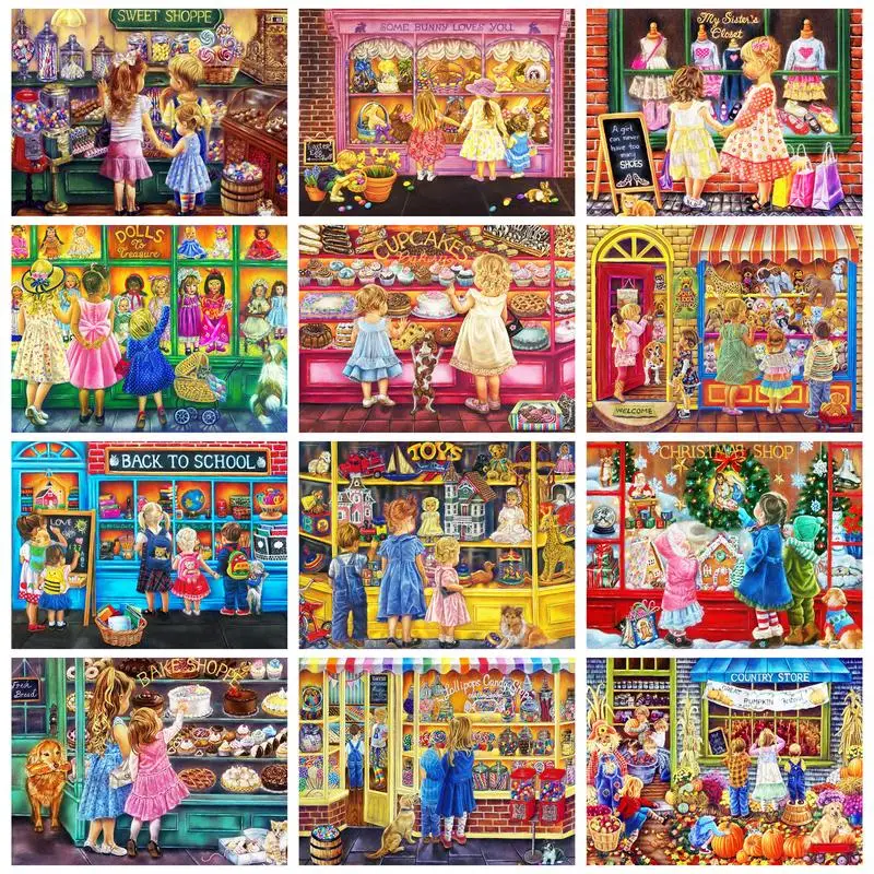 Chenistory Modern Painting By Numbers Kids Diy Gift Artwork Wall Decori Su Tela Pittura Colorata Complicato Kill Time Diy Gi