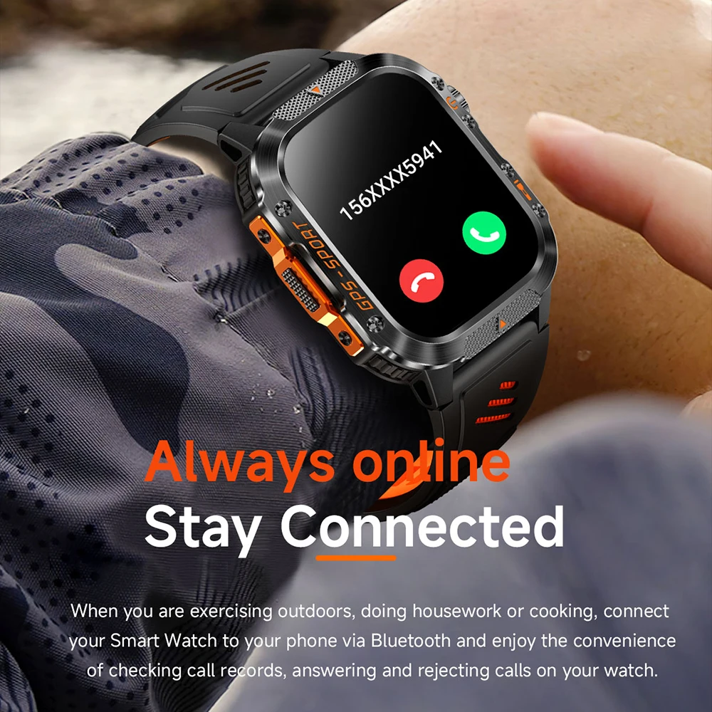 New Outdoor Sports Smart Watch 3ATM Waterproof