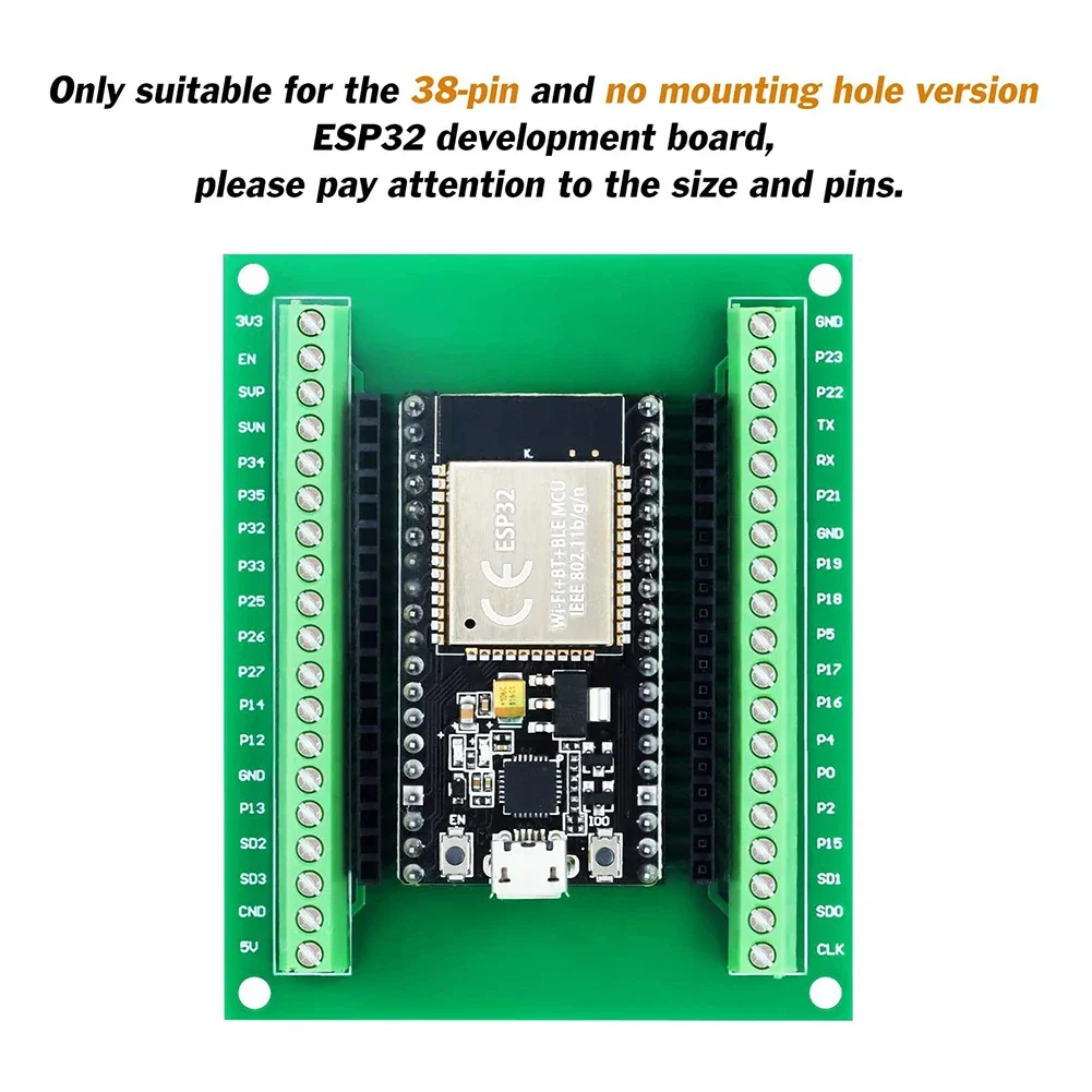 ESP32 개발 모듈 ESP-WROOM-32 GPIO 1 Into 2 마이크로컨트롤러 개발 보드 듀얼 코어 CPU WiFi 블루투스 호환