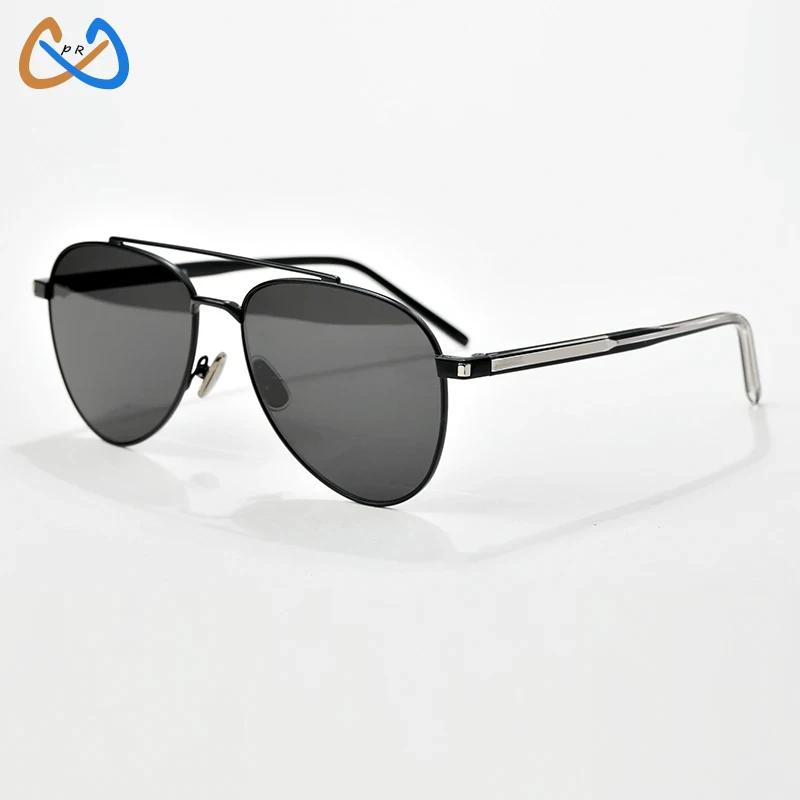 

Luxury Brand SL668 Pure Titanium Sunglasses for Men Oval Double Beam Fashion Glasses UV400 Outdoor Handmade Women SUN GLASSES