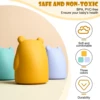 1PCS BPA Free Silicone Piggy Bank Money Coin Cartoon Shape Money Bank Deposit Box Storage Box Kids Toy For Birthday Gift 6