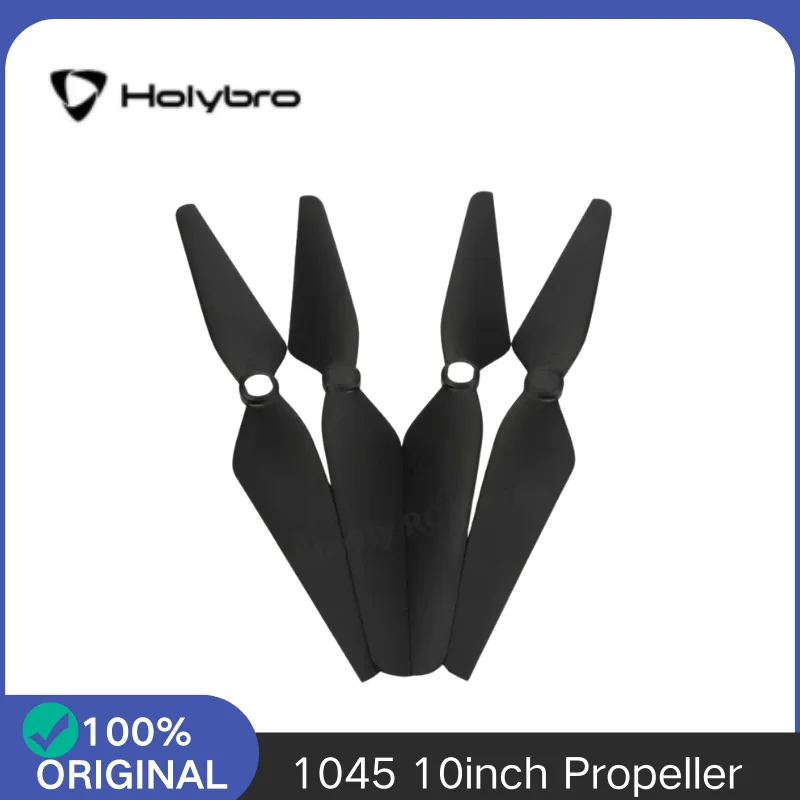 Paire d'hélices Holybro 1045 noires autobloquantes CW et CCW pour drone S500 V2 et X500.