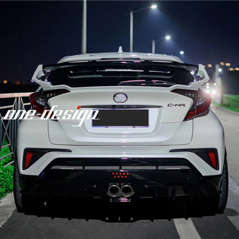 

Car Styling High Quality ABS Plastic Unpainted Color Rear Spoiler Trunk Lip Wing Fit for Toyota CHR C-HR 2016 2017 2018 2019