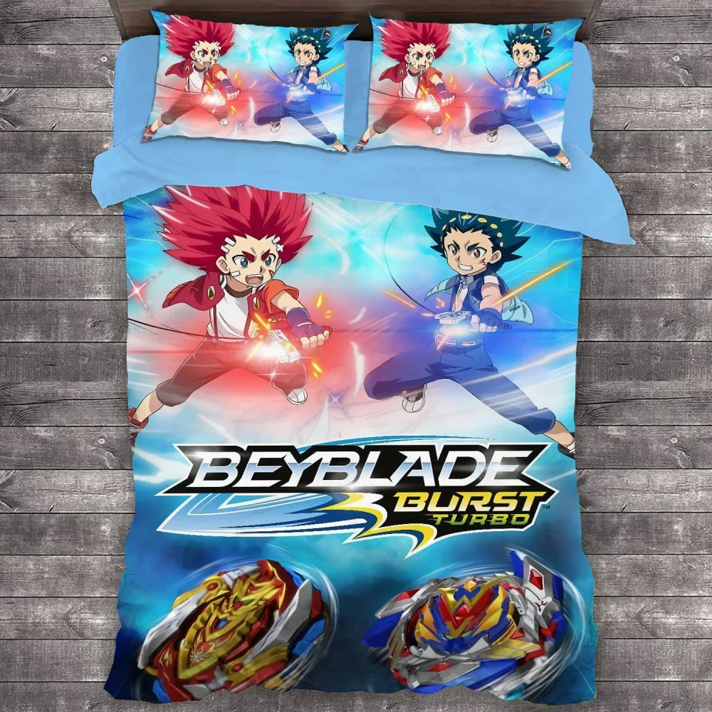 Anime Beyblade Burst Bedding Set Duvet Cover Bedroom Comforter Covers Single Twin King ​Size Quilt Cover Home Textile 2/3PCS 5