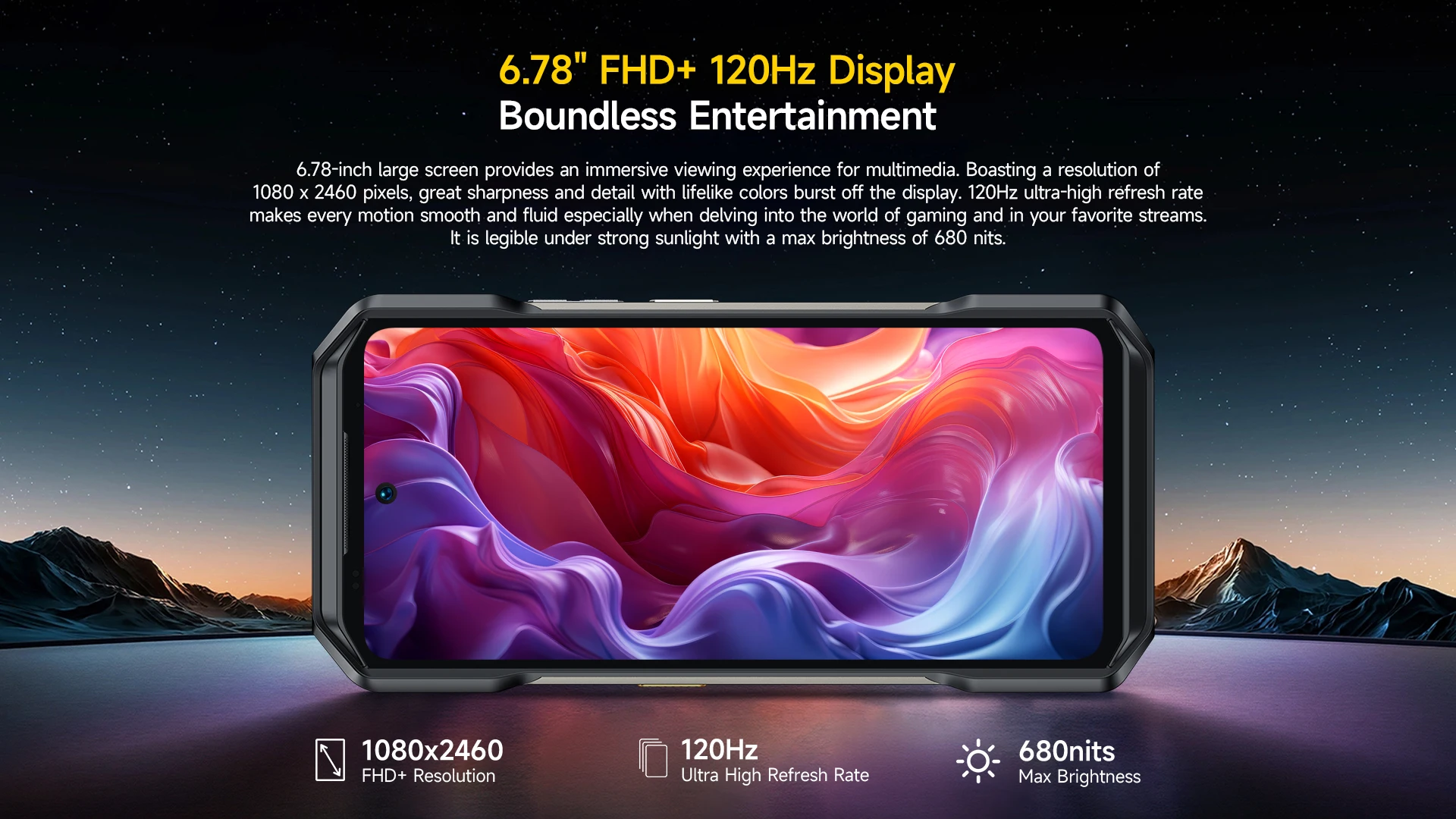 Ulefone Armor 27 Pro,24 Гб + 256 Гб,5G Rugged,10600 мАч,6.78'' Display,64MP Night Vision,33W,NFC,Android 14,глобальная версия