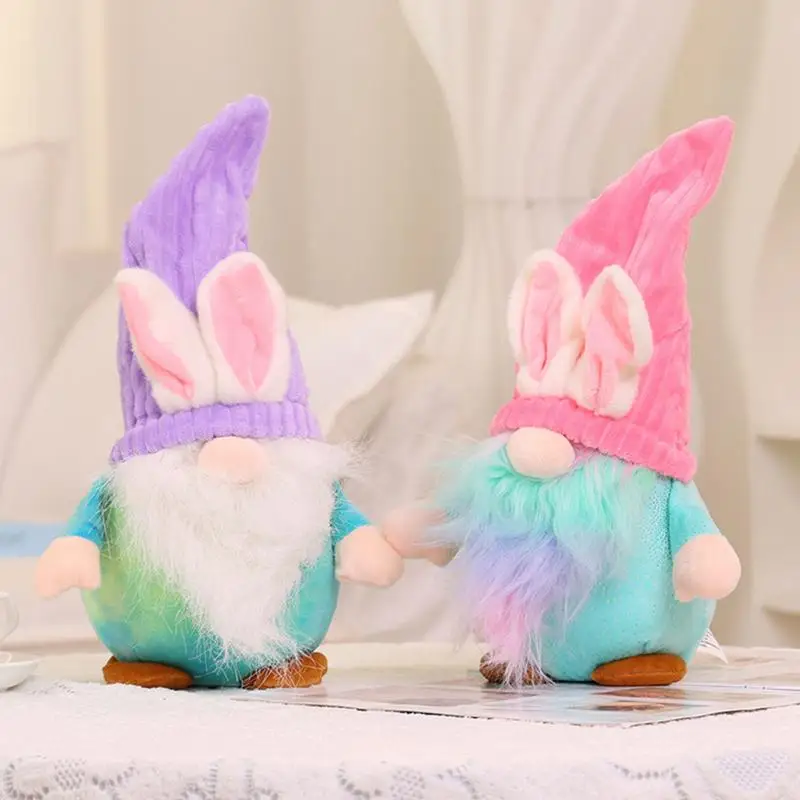 

Cute Easter Faceless Gnome Rabbit Doll Handmade Home Decoration Spring Hanging Bunny Party Decor Ornaments Kids Gifts