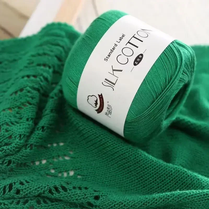 50g/pcs Silk Lace Cotton Milk Crochet Yarn Baby Hand-Knitted Warm Soft Knitting Thread for Hand Knitting Supplies Cross Stitch 3