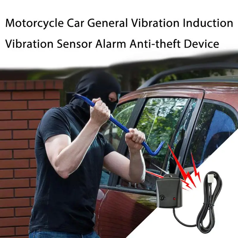Car Alarm System Vibration Sensor Security Alarm System Bicycle Door Burglar Alarm Vehicle Theft Protection Alarm Motorcycles