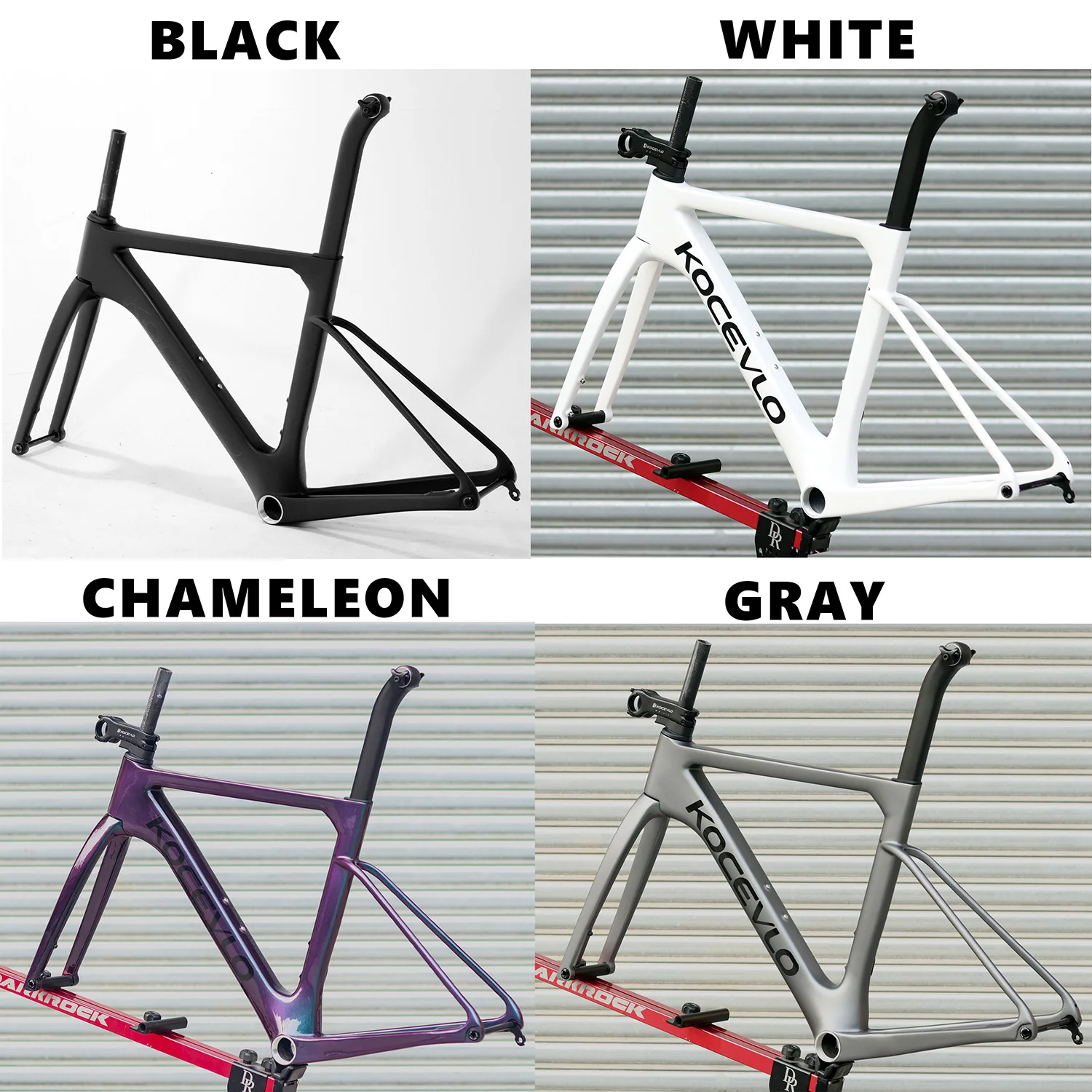 Kocevlo-カーボンファイバーロードバイクフレーム,内部フルケーブル