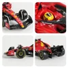 Bburago 1:43 2023 Ferrari Monza SF23 #16 F1 Formula Car Die Cast Vehicles Collectible Model Racing Toys Acrylic Box 6