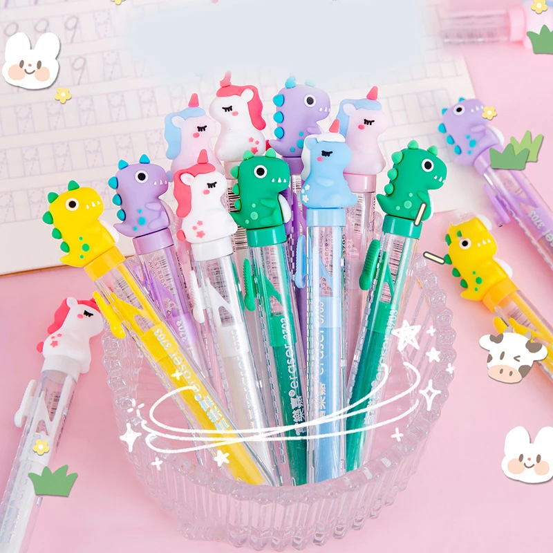 

Pencil Eraser Cute Cartoon Retractable Pencil Eraser Kawaii Portable Push-pull School Student Child Office Stationery Supplies