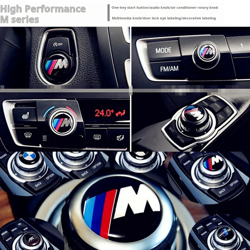 Car Sticker Car Stickers Car Body Stickers Car Badge Grille Emblem Car Badge Cover Wheel Hub Covers For All BMW E46 E39 E38 E90 E60 E36 F30 F20 X1 X3 X5 M Car Steering Wheel Hub Caps Center Emblem Badge DIY Sticker