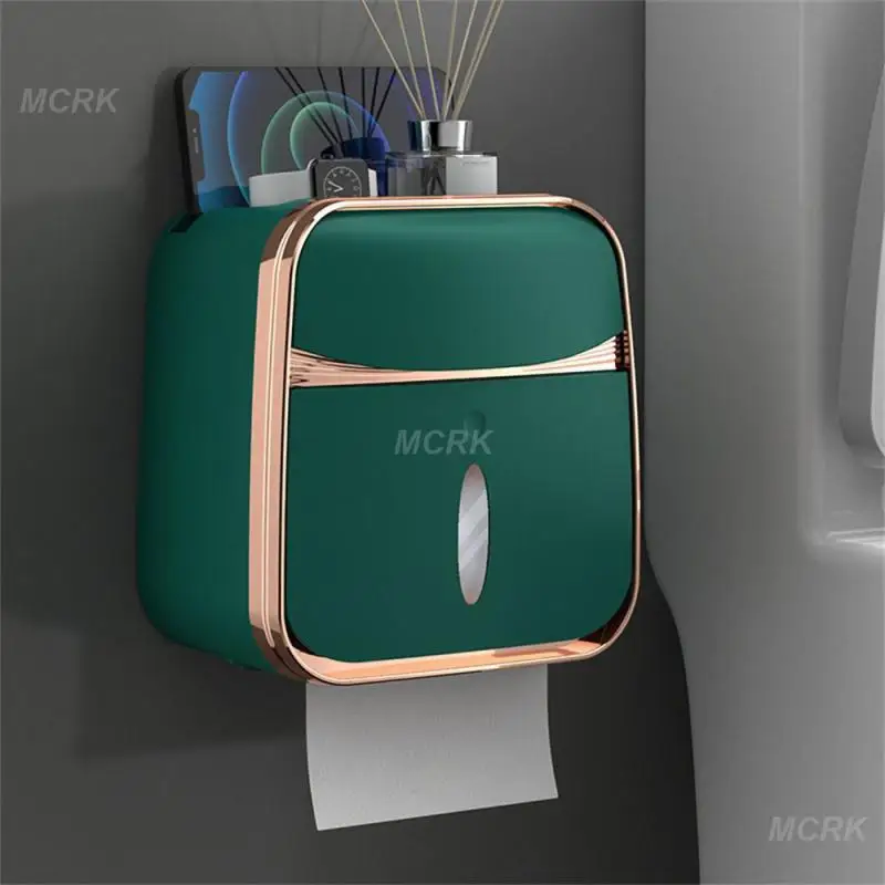 Toilet Paper Holder Tissue Box Bathroom Wall Shelf Hanger Rack Organizer Storage Roll Dispenser WC Accessories Supplies toilet paper holder tissue box bathroom organizer shelf