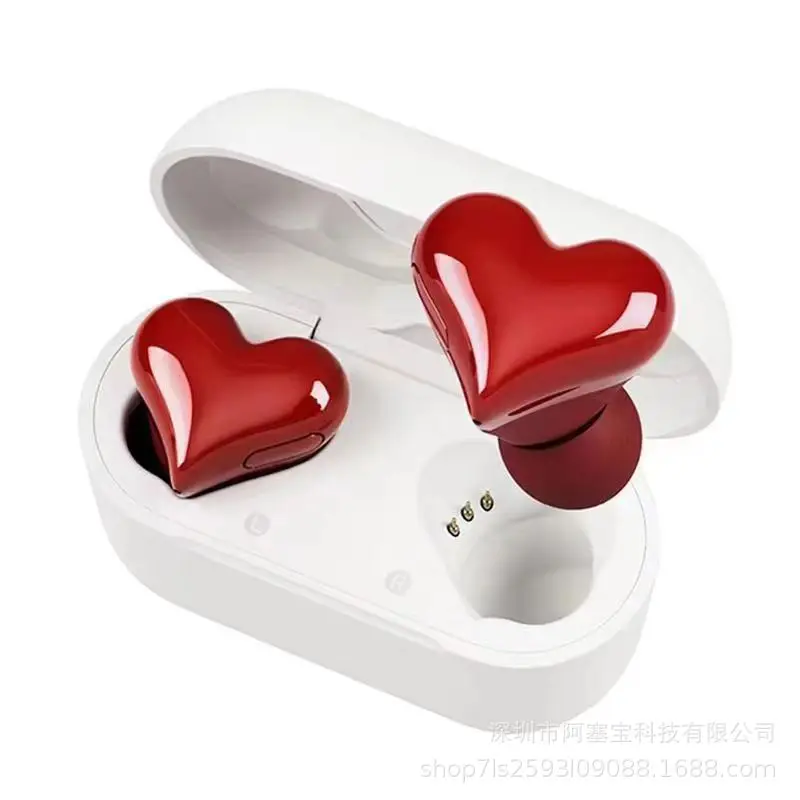 New Heartbags Heart shaped Earphones Cute Girls' Wireless Earphones