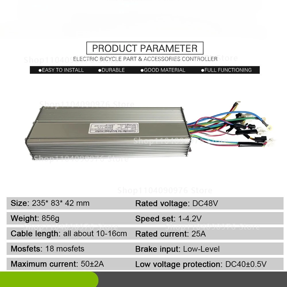 48V50A sine wave controller/electric bicycle modification accessories/suitable f